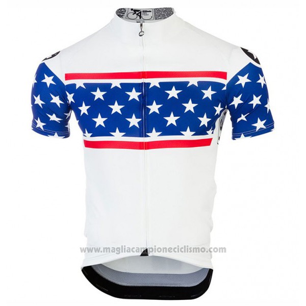 2017 Abbigliamento Ciclismo Assos Campione Stati Uniti Manica Corta e Salopette